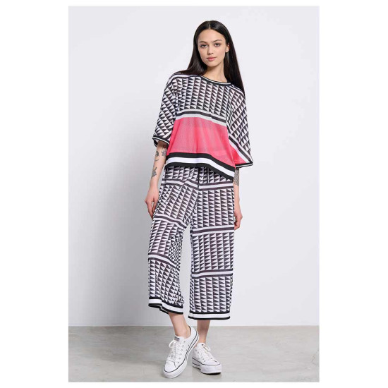 Bodytalk Γυναικεία κοντομάνικη μπλούζα Loose Fine Mesh T-Shirt